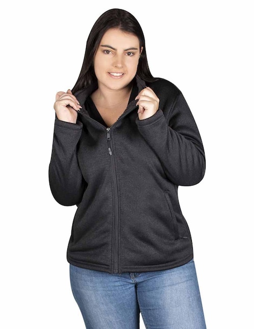 Sudadera con bolsillos greenlander para mujer
