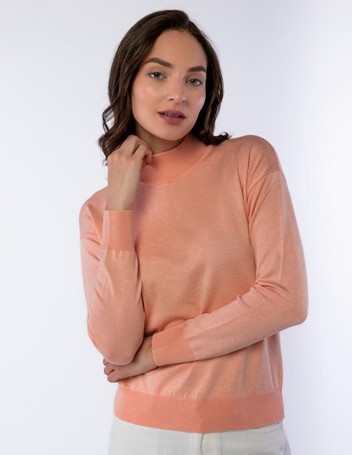 Suéter cuello tortuga para mujer