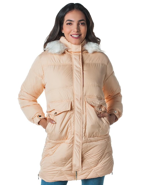 Chamarra Elemental Fashion impermeable para mujer