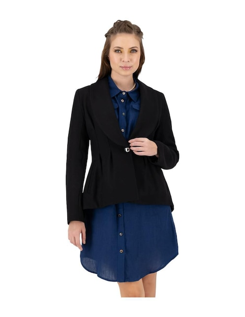 Abrigo de lana cruzado para mujer