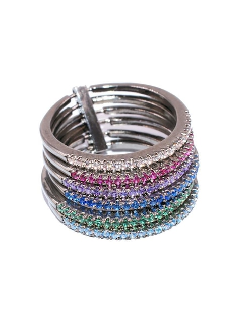 Anillo redondo Yoiko Rainbow Blink swarovski