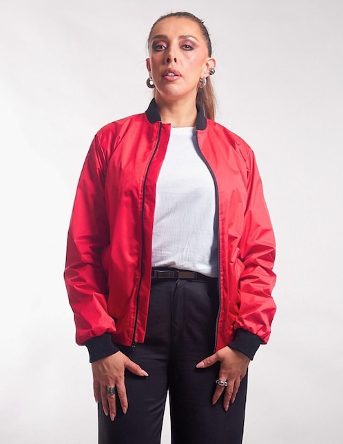 Chamarra bomber Chico Malo impermeable para mujer Suburbia