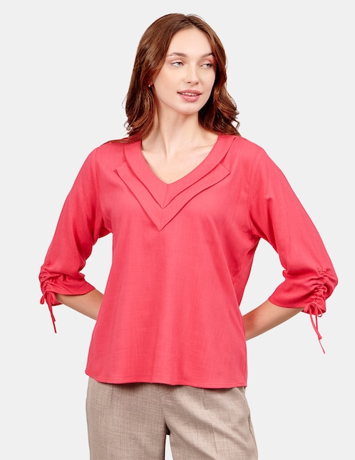 Blusa manga 3/4 para mujer