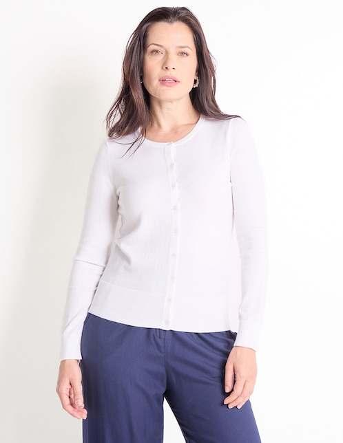 Suéter cuello redondo para mujer 1