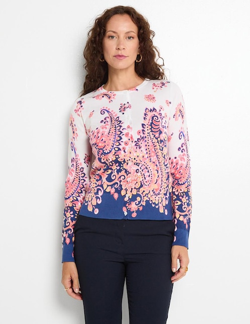 Suéter Talbots cuello redondo para mujer