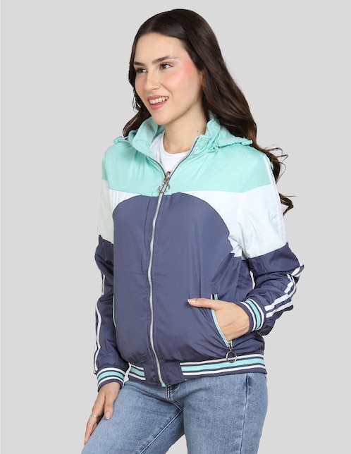 Chamarra casual American College USA para mujer