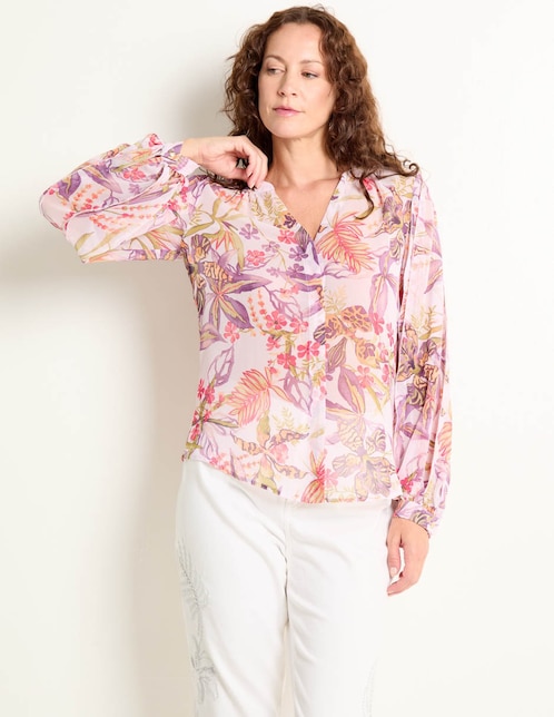 Blusa manga larga para mujer 1