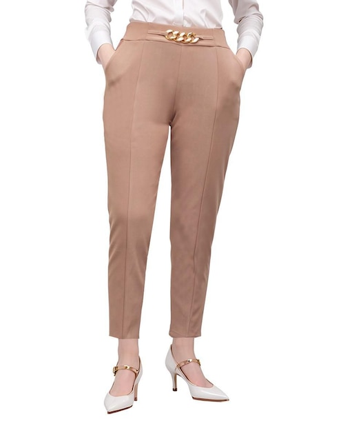 Pantalón capri Beddel straight para mujer