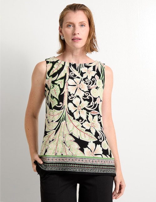 Blusa sin manga para mujer