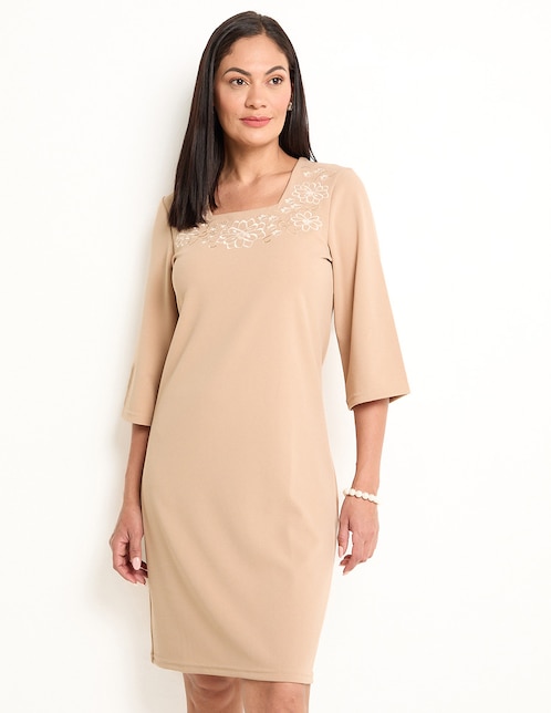 Vestido a la rodilla casual para mujer