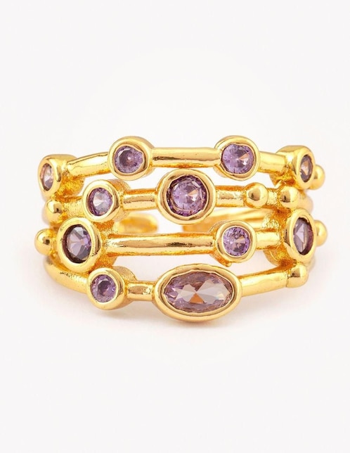 Anillo "de (si aplica)" irregular yoiko galaxy no aplica 14 k "de" aleación de metal zirconia