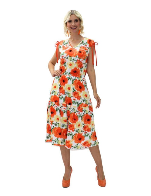 Vestido midi casual La Difference para mujer