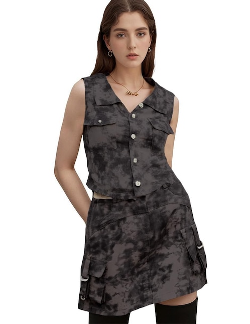 Conjunto Lucky Clover cargo de gabardina para mujer