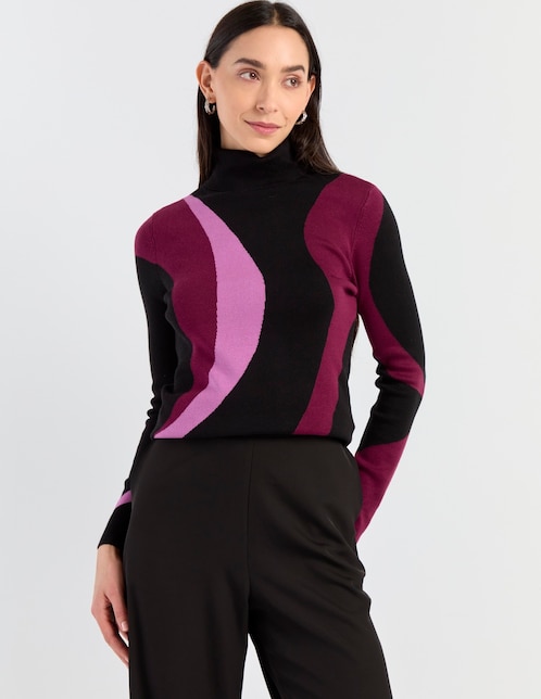 Suéter cuello tortuga para mujer 1