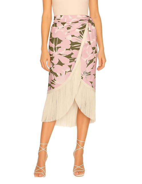 Falda midi j&B a la cintura