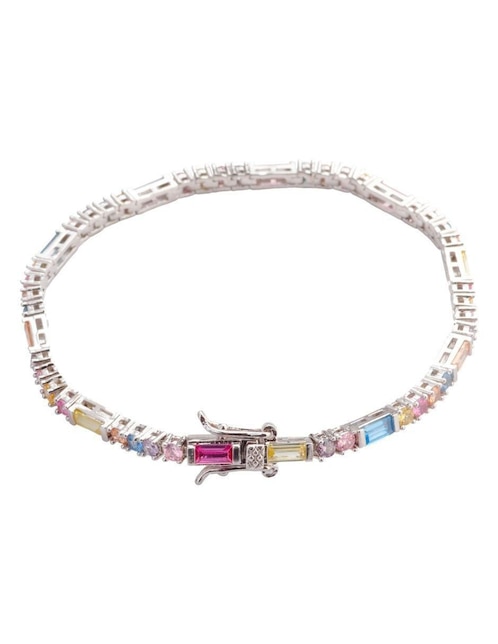 Pulsera Yoiko Élurea con acabado baño rodio