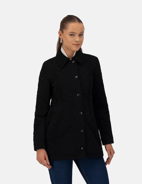 Chamarra acolchada impermeable para mujer