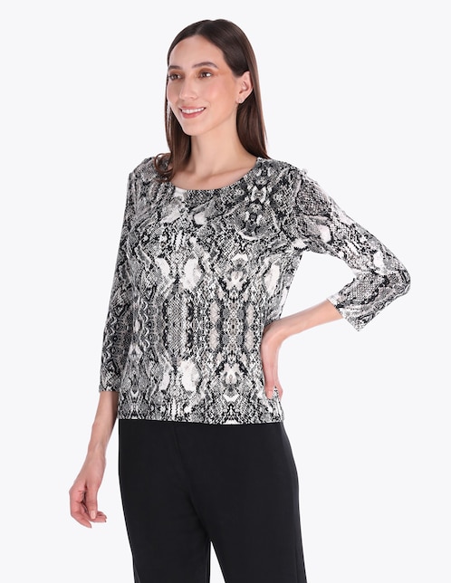 Blusa manga 3/4 para mujer 1