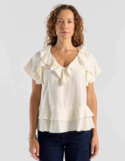 Blusa manga corta para mujer 1