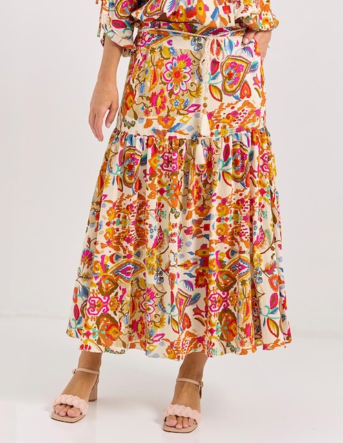 Falda crop a la cintura 1