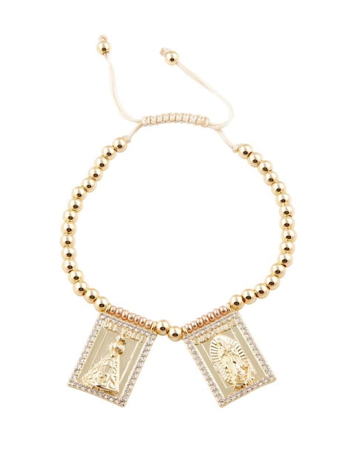 Pulsera Yoiko 18 k Oravita con acabado baño de oro