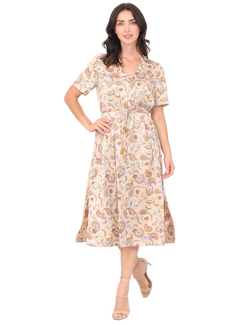 Vestido midi casual Calabria para mujer 1