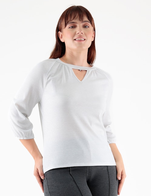 Blusa Margaret manga 3/4 para mujer