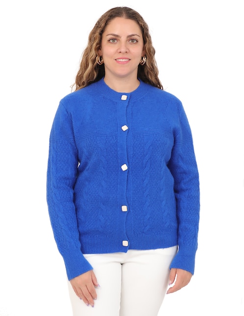 Suéter cuello redondo para mujer 1