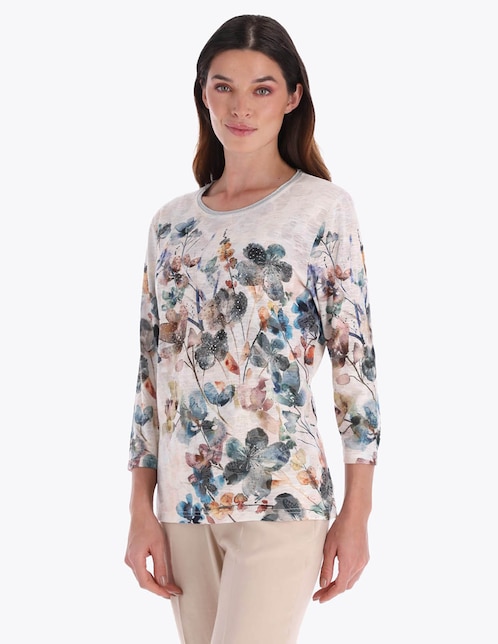 Blusa manga 3/4 para mujer 1