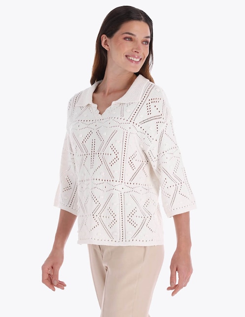 Suéter cuello mao para mujer 1