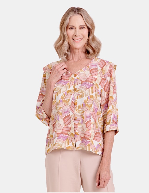 Blusa manga 3/4 para mujer 1
