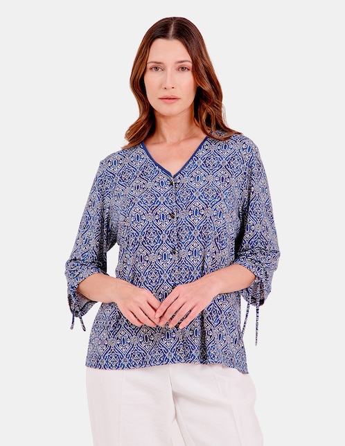Blusa manga 3/4 para mujer 1