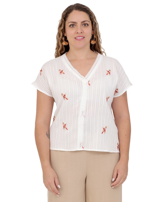 Blusa manga corta para mujer 1