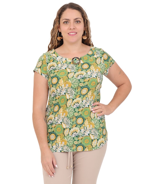 Blusa manga corta para mujer 1