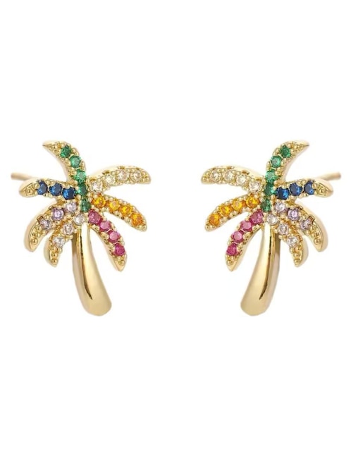 Aretes cortos de palmera 1