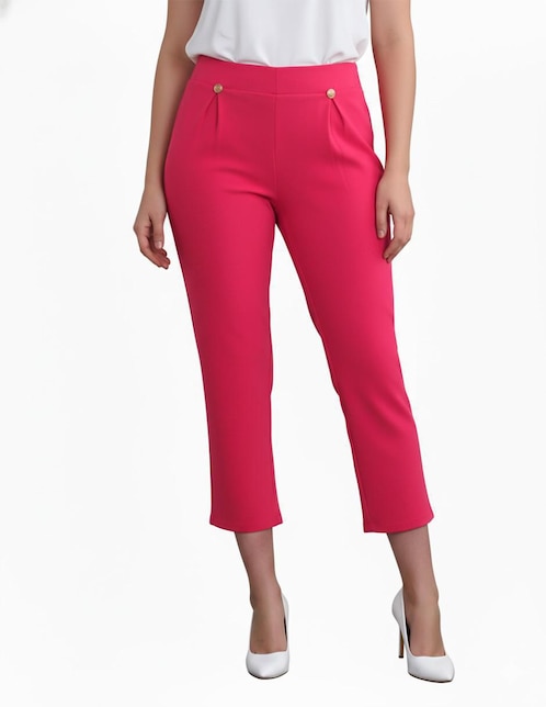 Pantalón capri Beddel slim para mujer