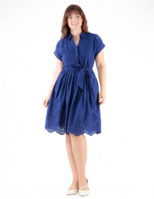 Vestido a la rodilla casual para mujer 1