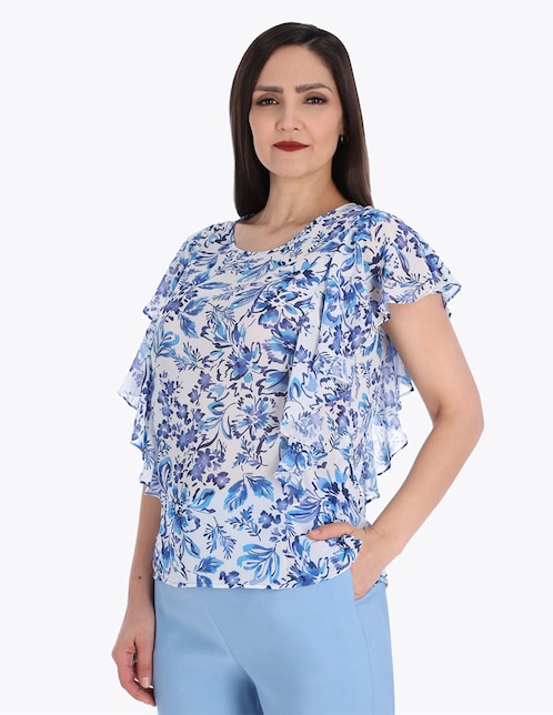 Blusa manga corta para mujer 1