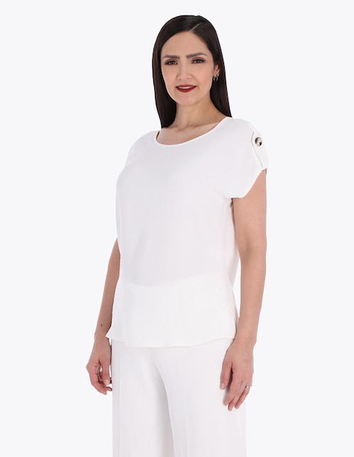 Blusa manga corta para mujer 1