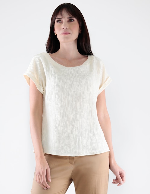 Blusa manga corta para mujer 1