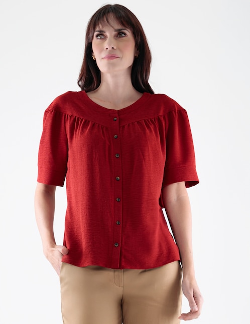 Blusa manga corta para mujer 1
