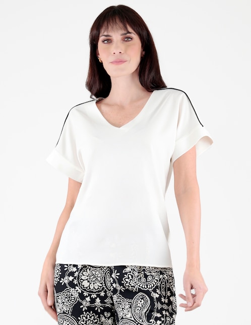 Blusa manga corta para mujer 1