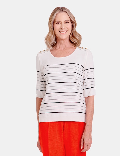 Blusa manga al codo para mujer 1