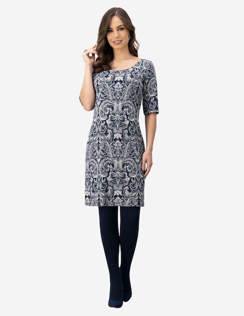 Vestido a la rodilla casual Karla D' Liz para mujer