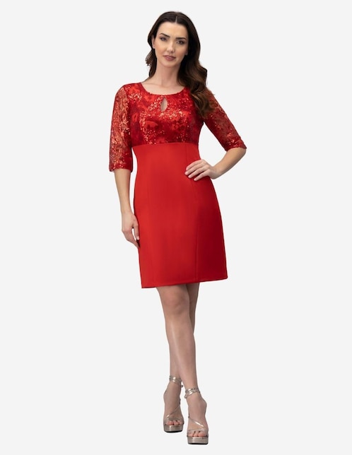 Vestido 3/4 casual Karla D' Liz para mujer