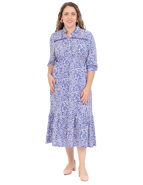 Vestido midi casual Mykonos para mujer 1
