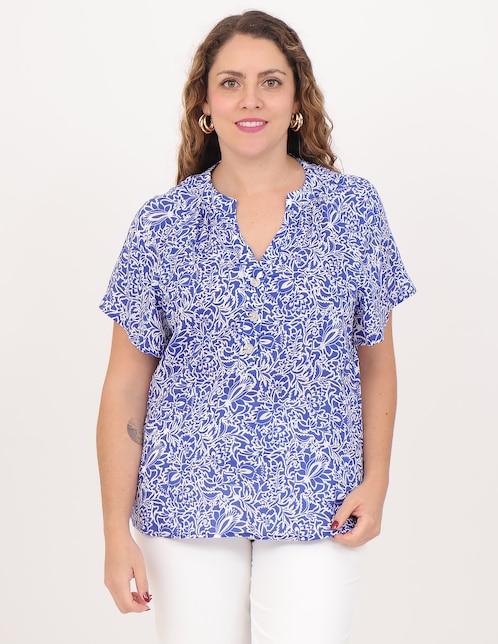 Blusa Mykonos manga corta para mujer 1