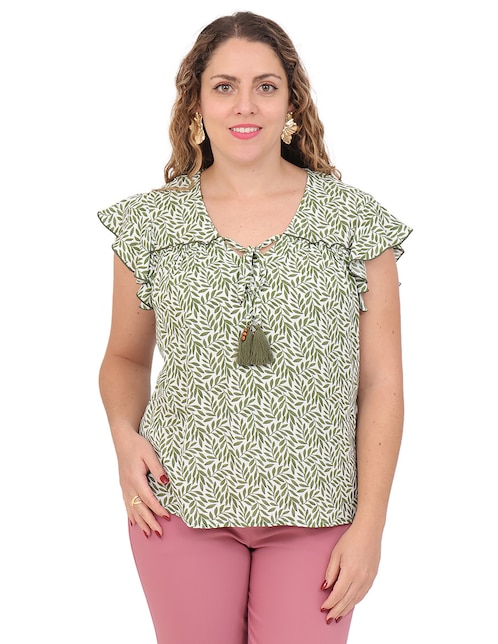 Blusa manga corta para mujer 1