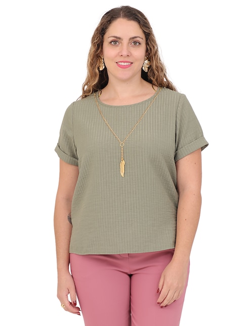 Blusa manga corta para mujer 1