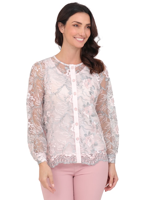 Blusa cuello redondo para mujer 1
